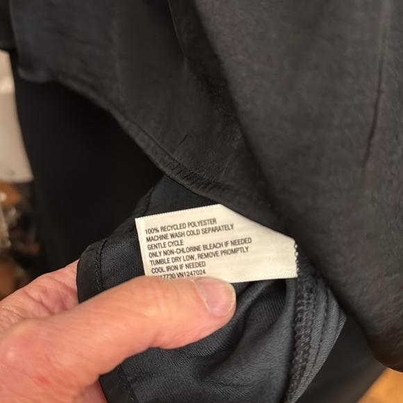 A New Day Black Top Gathered Neck, Dolman Sleeves. Size Medium NWT - Picture 11 of 11